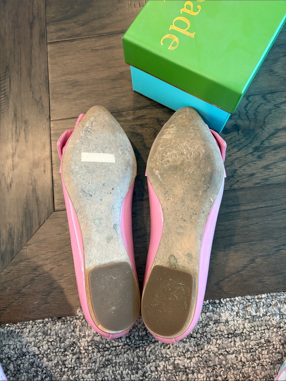 Kate Spade Nancy Pink Patent Flats Sz 7.5 - Picture 6 of 6